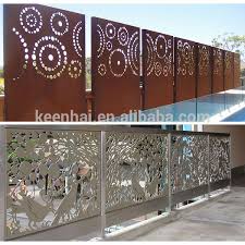 decorative aluminum sheet metal fence