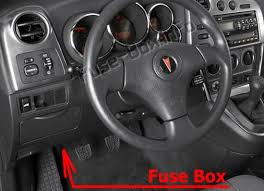 Turning the headlights on when the car is off via the stalk also turns on the headlights. Fuse Box Diagram Pontiac Vibe 2003 2008