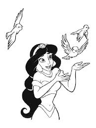 Top 10 free printable princess jasmine coloring pages online. Princess Jasmine Color Page 1001coloring Com