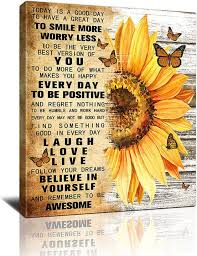 Rustic Sunflower Wall Art Inspirational