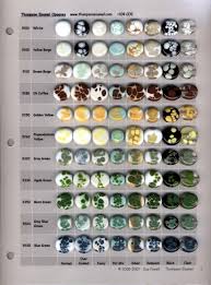 Thompson Enamels Color Chart Dichroic Glass Jewelry Shape