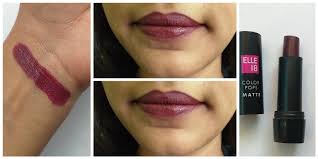 elle 18 cherry wine lipstick review