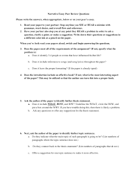 Narrative essay peer review Tips for Writing a Good Narrative Essay FreelanceWriting All About Essay  Example Galle Co Writing narrative