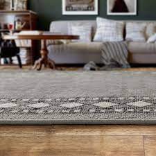 Boho rugs, throw rugs, home rug, small rug,floor mat. Buy Antep Rugs Alfombras Modern Bordered 2x4 Non Skid Non Slip Low Profile Pile Rubber Backing Kitchen Area Rugs Gray 2 3 X 4 Online In Vietnam B0861jg6pz