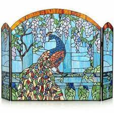 Custom Peacock Stained Glass