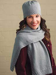 We found some beautifully simple knitted scarf patterns for beginners. Hats Gloves Knit Patterns Earl Grey Hat Scarf Knit Pattern