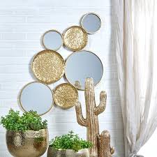 Get 5% in rewards with club o! Metal 39 Mirrored Wall Decor Gold Wb