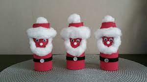 Des Pères Noël avec des rouleaux de papier toilette | Papier toilette noel,  Bricolage noel facile, Bricolage fête des grand mères