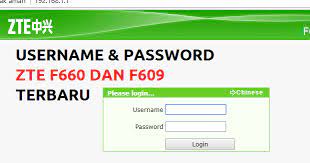 Setelah itu masukkan ip 3. Username Dan Password Indihome Modem Zte F660 Dan F609 Terbaru