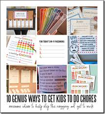 10 Clever Chore Charts For Kids 123 Homeschool 4 Me
