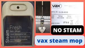 vax steam mop no steam you