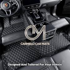 beige luxury custom car floor mats