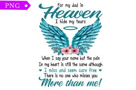 for my dad in heaven png graphic by như