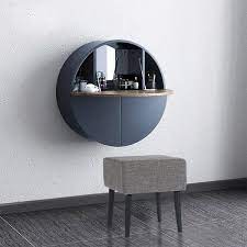 Round Wall Mount Makeup Vanity Table