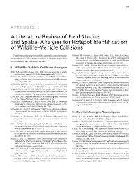 Structural identification of a hotspot on cftr for potentiation. Appendix E A Literature Review Of Field Studies And Spatial Analyses For Hotspot Identification Of Wildlife Vehicle Collisions Evaluation Of The Use And Effectiveness Of Wildlife Crossings The National Academies Press
