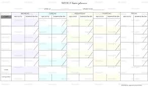 Excel Daily Schedule Template All Pics Weekly Class For Teachers