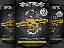 Beer Promotion Happy Hour Flyer Template V2 By Hotpin Dribbble