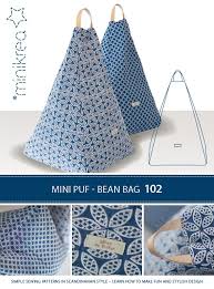 102 mini puf bean bag sewing