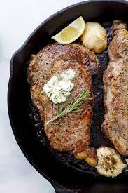 pan seared ribeye steak recipe with