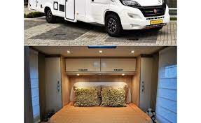 super luxury camper with queen size bed
