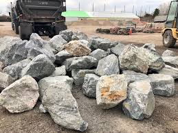 landscaping with large rocks all