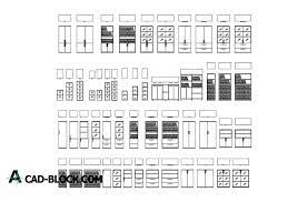 cad office file cabinets dwg free