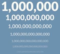 Next up is one billion: How Big Are Millions Billions And Trillions