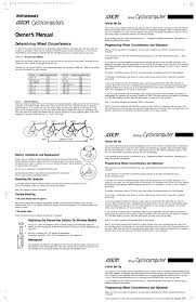 Owner S Manual Performance Bicycle