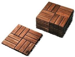 More images for flooring decking panels » Ikea Outdoor Deck And Patio Interlocking Flooring Tiles Brown Stained 902 342 26 Amazon Com