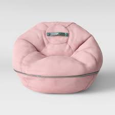 Looking for hours of entertainment? Canvas Bean Bag Chair With Piping Pink Pillowfort Target