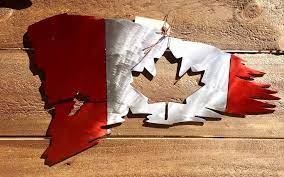 Metal Canadian Flag Gift