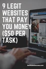 We did not find results for: 9 Legit Websites That Pay You Money 50 Per Task 2020 Self Made Success Make More Money Ways To Earn Money Online Book Club