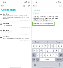 save and access your clipboard on iphone