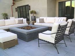 Fire Pit Lounge Set In Canvas Flax