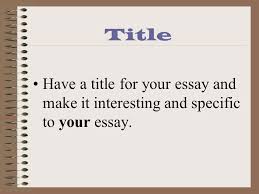 Grading Symbols And Essay Tips Title Have A Title For Your Essay