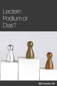 Although the two terms lectern and podium are sometimes used interchangeably, they are not the same thing. Lectern Podium Or Dais Grammar Girl