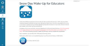 blended learning snow day makeup
