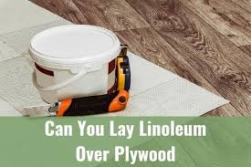 can you lay linoleum over plywood