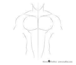 how to draw anime muscular male body