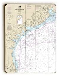 Tx Galveston To Rio Grande Tx Nautical Chart Sign