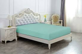 25 cm extra deep plain dyed fitted bed