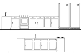 kitchen units cad block cadblocksfree