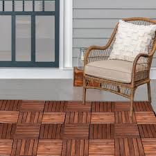 Acacia Wood Flooring Tile Deck Tile