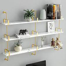 3 Tier Modern Wall Mounted Shelves Long