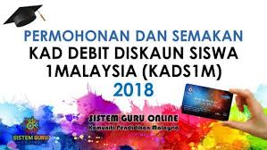 Kads1m adalah singkatan kepada kad debit diskaun siswa 1malaysia. Permohonan Dan Semakan Kad Debit Diskaun Siswa 1malaysia Kads1m 2018 Debit Dan