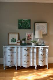 french provincial dresser in gray