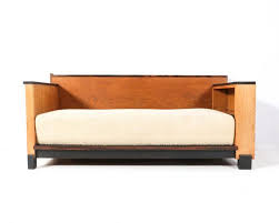 Art Deco Modernist Oak Bench Or Sofa