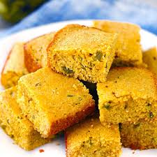 jalapeño cornbread made with pickled