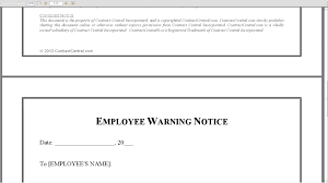 Warning Letter For Employees Rome Fontanacountryinn Com
