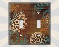 All pictures are property of the cited source. Brown Floral Decor Metal Light Switch Plate Cover Boho Gypsy Home Decor Switch Plates Outlet Covers Home Garden